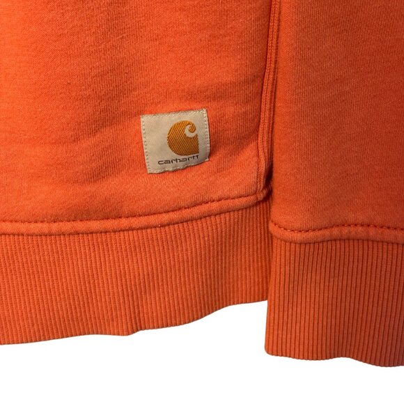 Women's Relaxed Fit Midweight Crewneck Block Logo Sleeve Graphic Sweatshirt XXL - Picture 4 of 6